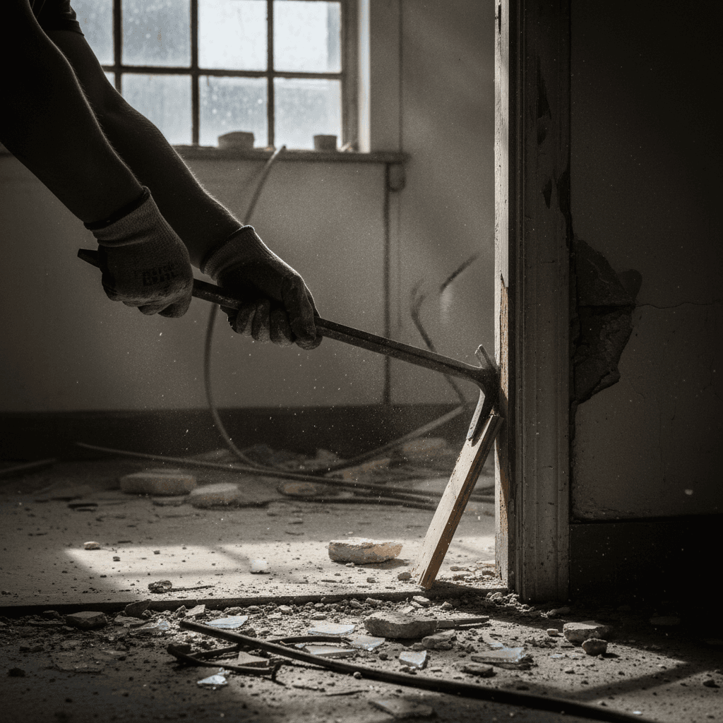 Demolition work detail